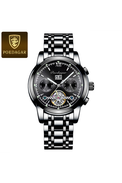 Bluejw POEDAGAR 8051 Fashion Custom Brand Mens Mechanical Watch Authentic Ste...