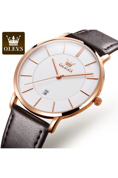 Bluejw OLEVS 5869 Luxury Men's Quartz Watches Analog Display Date Watches Fas...