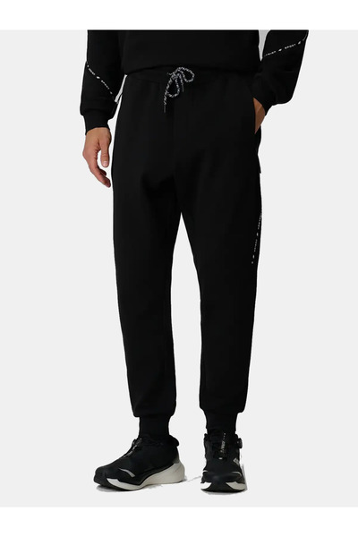 4F Pantaloni casual bărbați M1802, Negru intens, stil sport, pentru zi cu zi