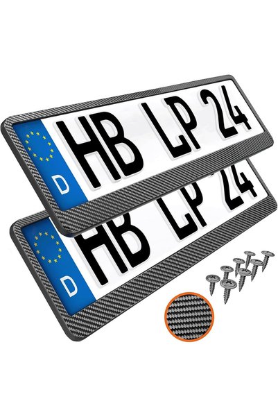 L & P Car Design حامل لوحة ترخيص السيارة 520×110 ملم، حامل لوحة أرقام عالمي ل...