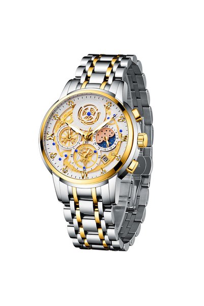 Bluejw Drop Shipping Men's Sports Outdoor Luminous Hands Stainless Steel Cale...