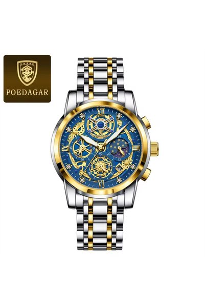 Bluejw POEDAGAR 984 Fashion Men Watch Waterproof Luminous Date Man Wristwatch...