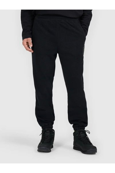 4F Pantaloni casual bărbați M1803 în negru intens pentru purtare zilnică