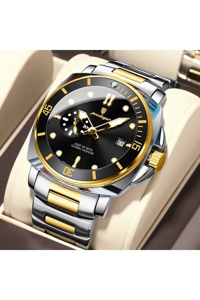 Bluejw POEDAGAR 873 Fashion Classic Calendar Date Male Quartz Watches Luminou...