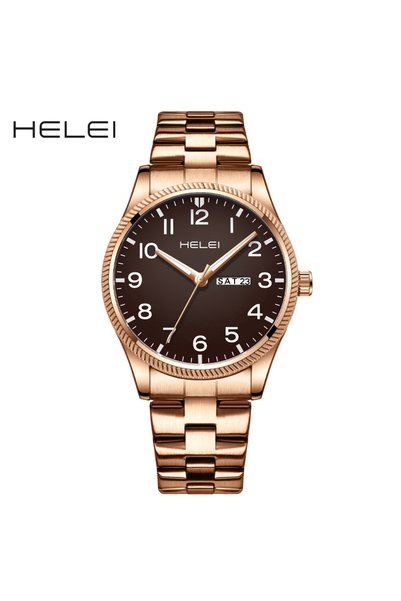 Bluejw Helei New Business Men's 43mm Sport Simple Fashion Watch 3BAR Waterpro...
