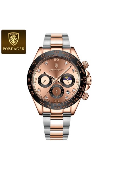 Bluejw POEDAGAR Custom Watch Men 629 Classic Steel Waterproof Men's Watches M...