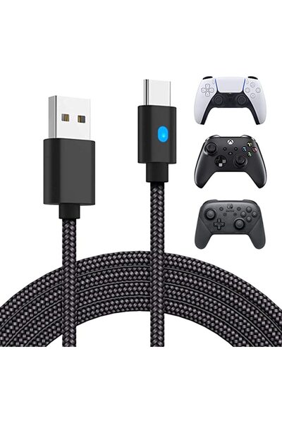 cheetahquality كابل شحن بطول 10 أقدام لوحدة تحكم PS5، وحدة تحكم Xbox Series X...
