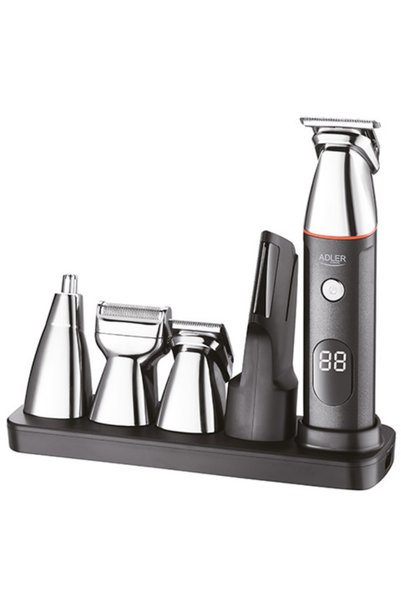 adler Hair clipper, AD 2946, 5 heads, Black