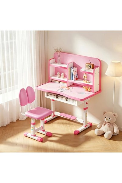 Generic Brand Kids Desk and Chair Set,Height Adjustable Child's School Study ...