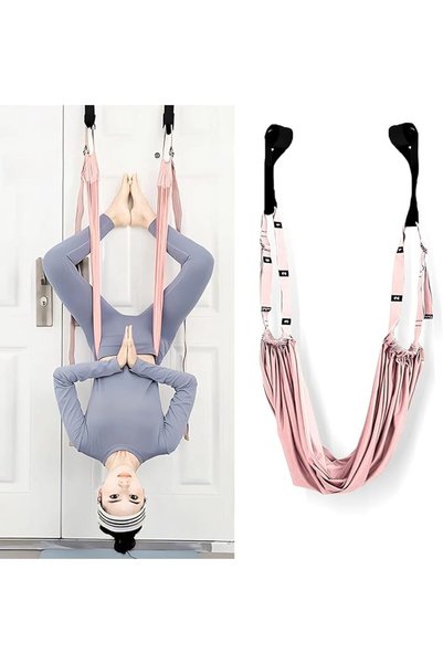 KASTWAVE Leg Stretcher Strap with Door Anchor, Yoga Stretching Rope for Backb...
