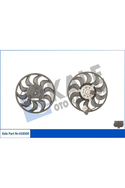 KALE RADYATÖR Su Radyatör Fan Motoru Pervaneli 1.3-1.6-1.9 ASTRA H - Zafira B 280W-315MM