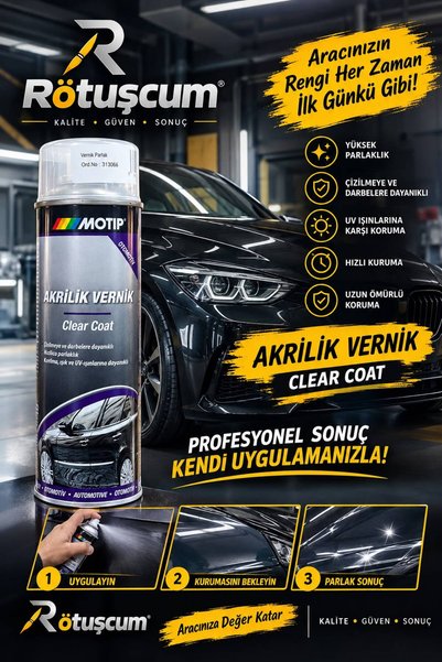 Motip 500 ml Akrilik Vernik
