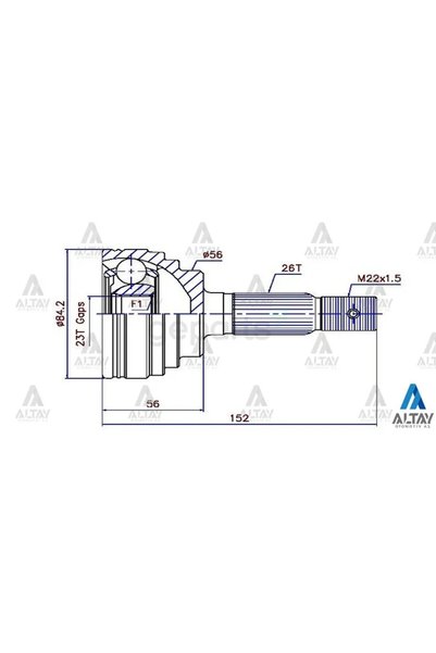 MAHER Aks Kafası Diş COROLLA 1988-2002 1.3-1.6 26X23X56X150