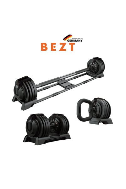 Bezt Premium Sports Ayarlanabilir 3 in 1 Halter Kettlebell Dambıl Seti 24kg S...