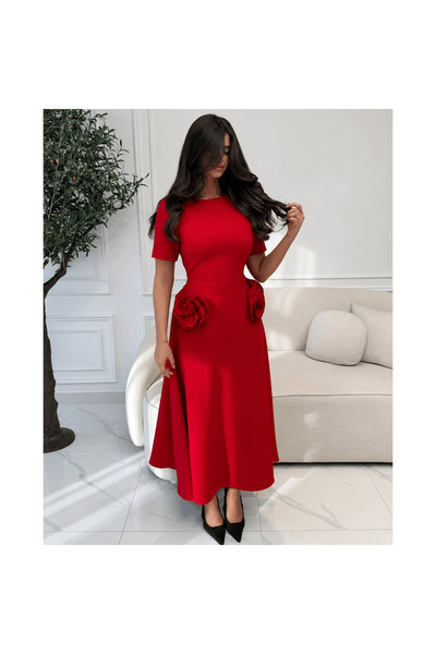 Generic Brand Dahlia Midi Flower Dress