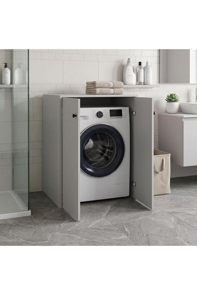 pako world Ντουλάπι πλυντηρίου ρούχων Bathy pakoworld λευκό 70x66x90εκ.