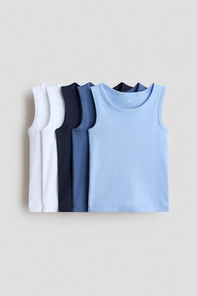 H&M 5-pack cotton vest tops
