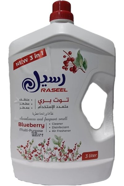 GENERAL منظف ومطهر للأرضيات برائحة التوت البري متعدد الأغراض من راسيل، 3 لتر
