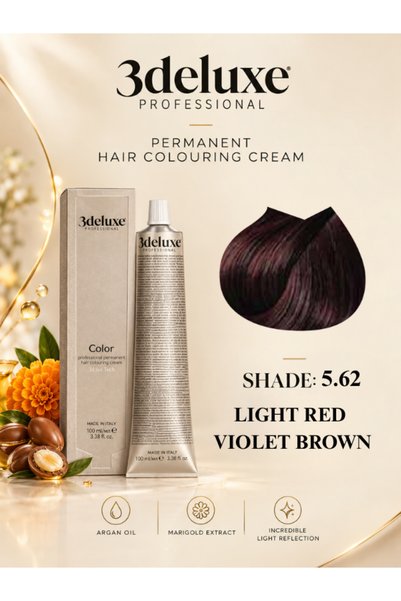 3Deluxe Professional Hair Color Cream With Argan Oil & Marigold Extract Light...