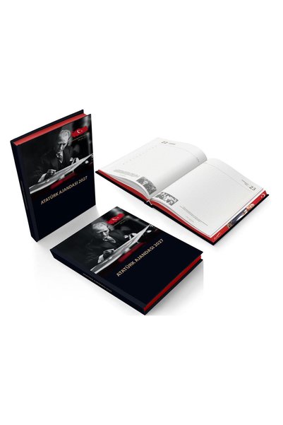 HalkKitabevi 2'li Set Atatürk 2027 Ajanda ve Ata Defter Kişiselleştirilebilir Öğretmenler Gününe Özel