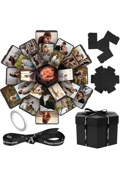 SYOSI Explosion Gift Box 6 Faces, Creative DIY Pop-Up Photo Album & Scrapbook...