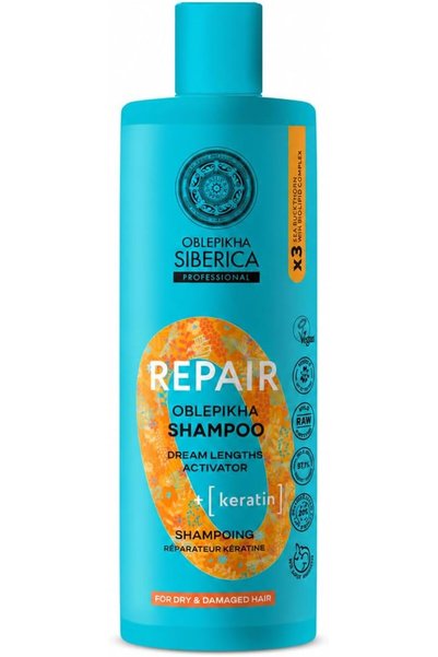 Natura Siberica Oblepikha keratin repair shampoo - For dry and damaged hair 4...