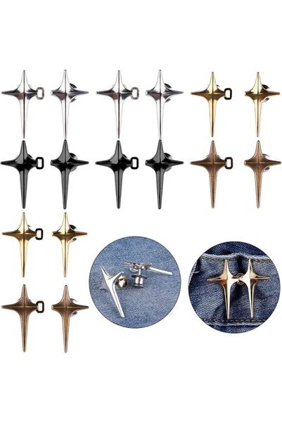 GENERAL Jean Buttons Pins, Waistband Pins, Pant Waist Tightener, Adjustable S...