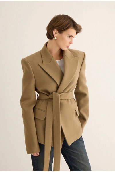 LE TOMAS BELMONT BELTED JACKET