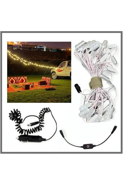Generic 7M Light Up Rope For Camping And Road Trips Work On Car Lighter Port