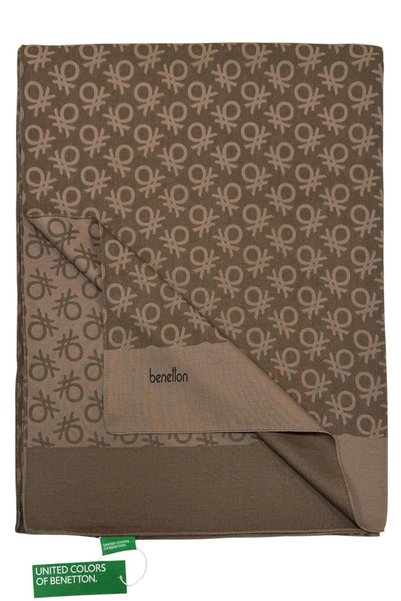 Benetton Șal elegant - Uno - Maro deschis