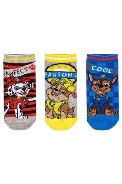 OEM Sosete Scurte Gri Rosii Galbene Bleu cu Model Paw Patrol pentru Baieti - ...