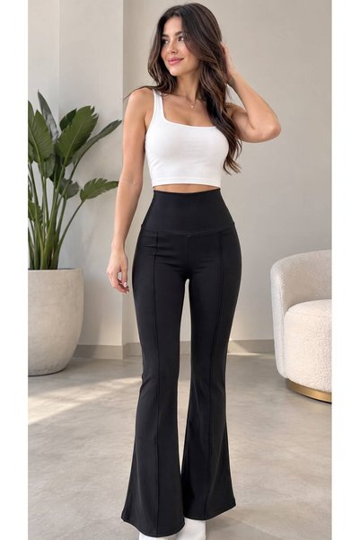 QUBERZ High-Waisted, Wide-Leg, First-Quality Diving Pants.