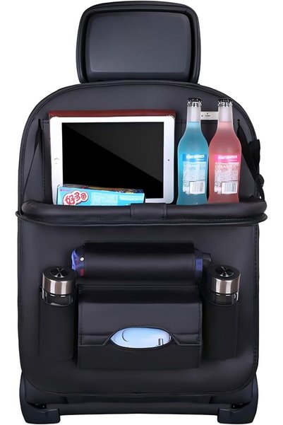 NYGANMELLOZ Car Backseat Organizer,Multi-Pocket PU Leather Backseat Organizer...