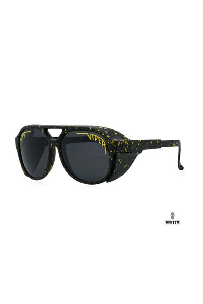 GHETTO Viper Pit G Sport Στρογγυλά Γυαλιά Ηλίου Μαύρο Πολύχρωμο Σκελετό