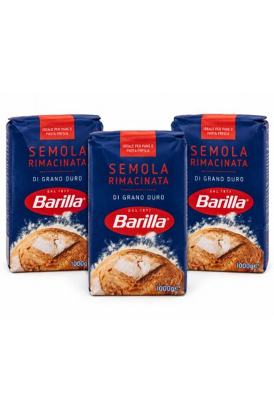 Barilla Set de 3 semințe de grâu dur măcinate – 1 kg/bucată, Total 3 kg