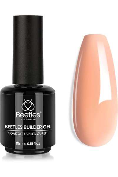 beetles Gel Polish جل بيتلز بيلدر للأظافر 7 في 1، جل مقوي بلون عاري محايد شفا...