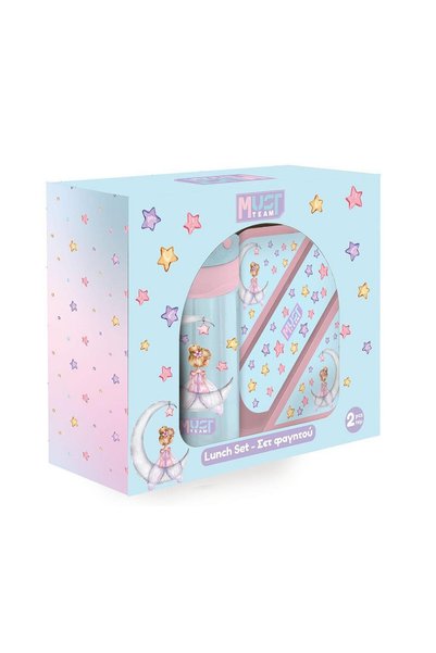 MUST PP ΣΕΤ ΦΑΓΗΤΟΥ TEAM NIGHT FAIRY ΚΟΥΤΙ ΦΑΓΗΤΟΥ 850ML - ΜΠΟΥΚΑΛΙ PP 400ML