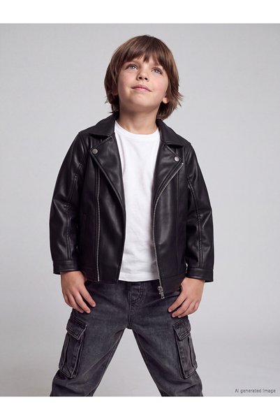 LC Waikiki I Jacket Roba Collar Boy's Leather Look Coat from Freezen Store