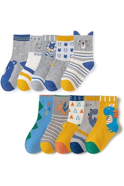 AZONEE Socks Kids Boys Girls Wicking Cushion Crew Socks Kids Hiking Walking S...
