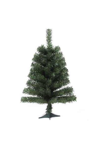 DD SHOP Brad artificial de masă, verde, 60 cm înălțime, 90 de ramuri, diametr...
