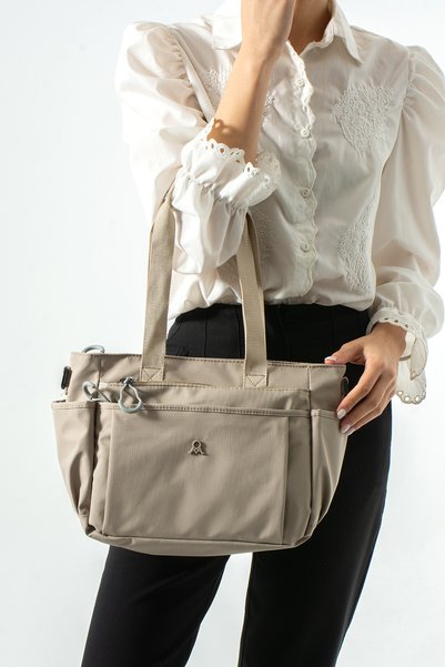 Catwins Women's Light Mink Hand & Shoulder Bag