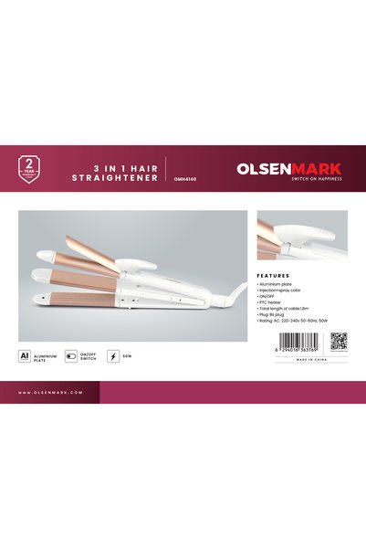 Olsenmark 3-in-1 Hair Straightener OMH4140