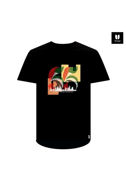 Generic Brand UAE National Graphic Print Short Sleeve Casual T-Shirt - Unisex