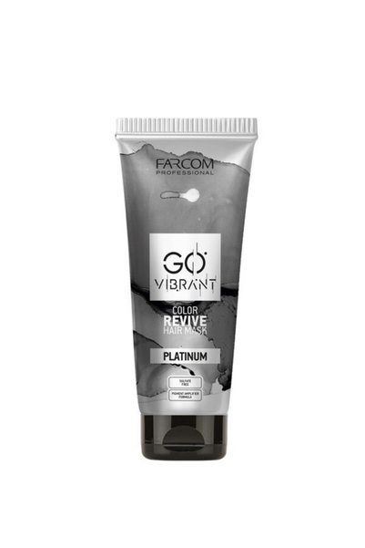 FARCOM Επαγγελματική Μάσκα Μαλλιών Go Vibrant Color Revive Πλατινένια 200ml