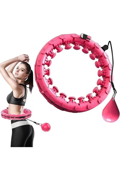 Aputue Weighted Hula Hoop, 24-Section Detachable Links, Adjustable Size, Smar...