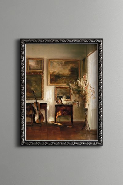 epiqart غرفة الموسيقى - طاولة بتصميم عتيق - موديل رفيع