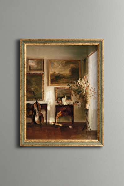 epiqart غرفة الموسيقى - طاولة بتصميم عتيق - موديل رفيع