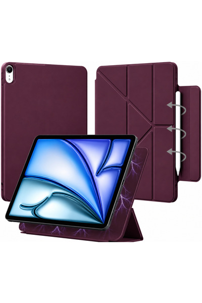 UnDePlus Apple iPad 11.Nesil A16 11inç/10.Nesil 10.9inç Kılıf Smart Folio Man...