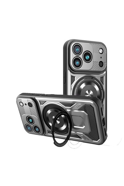 FONIX Husă pentru Apple iPhone 18 Pro Max, ShadowGrid Armor, Încărcare MagSaf...