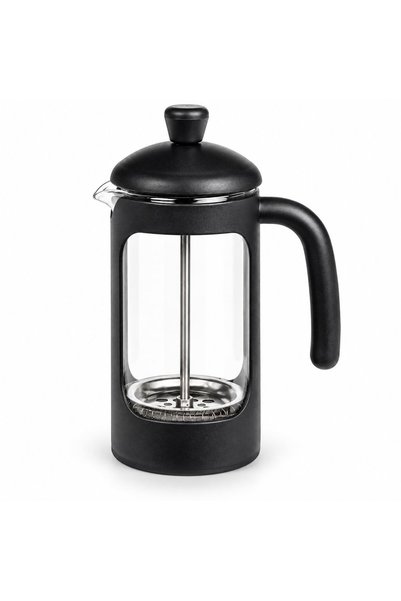 Deconox Borosilicate Glass French Press 350 Ml, Black Framed Curved Handle Pl...